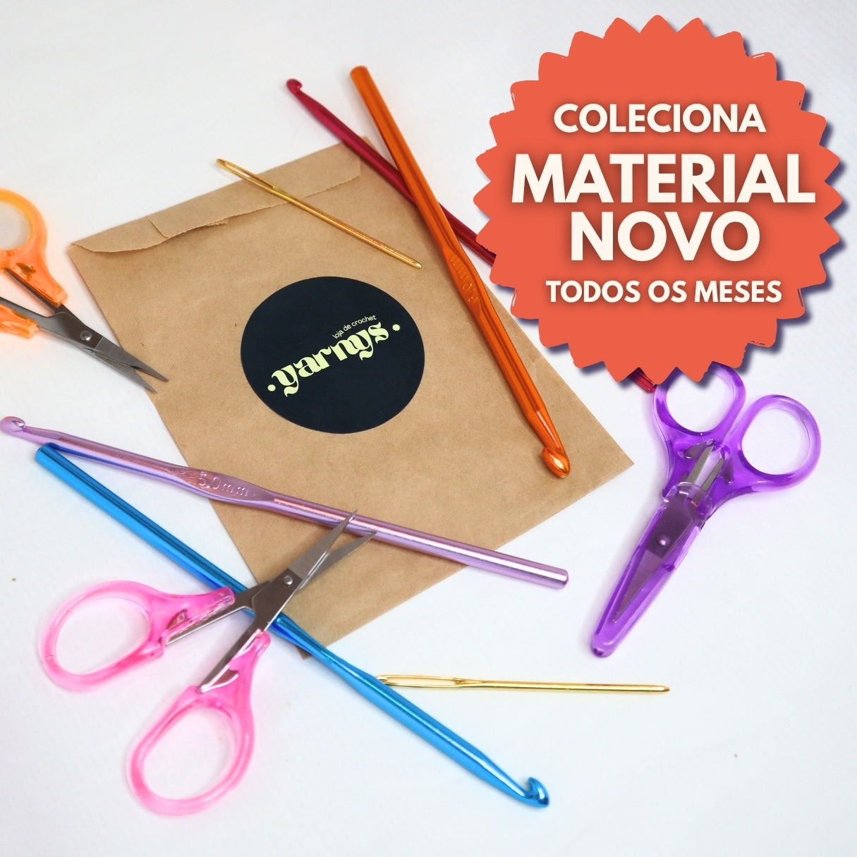 Subscrição de Projetos Surpresa de Crochet