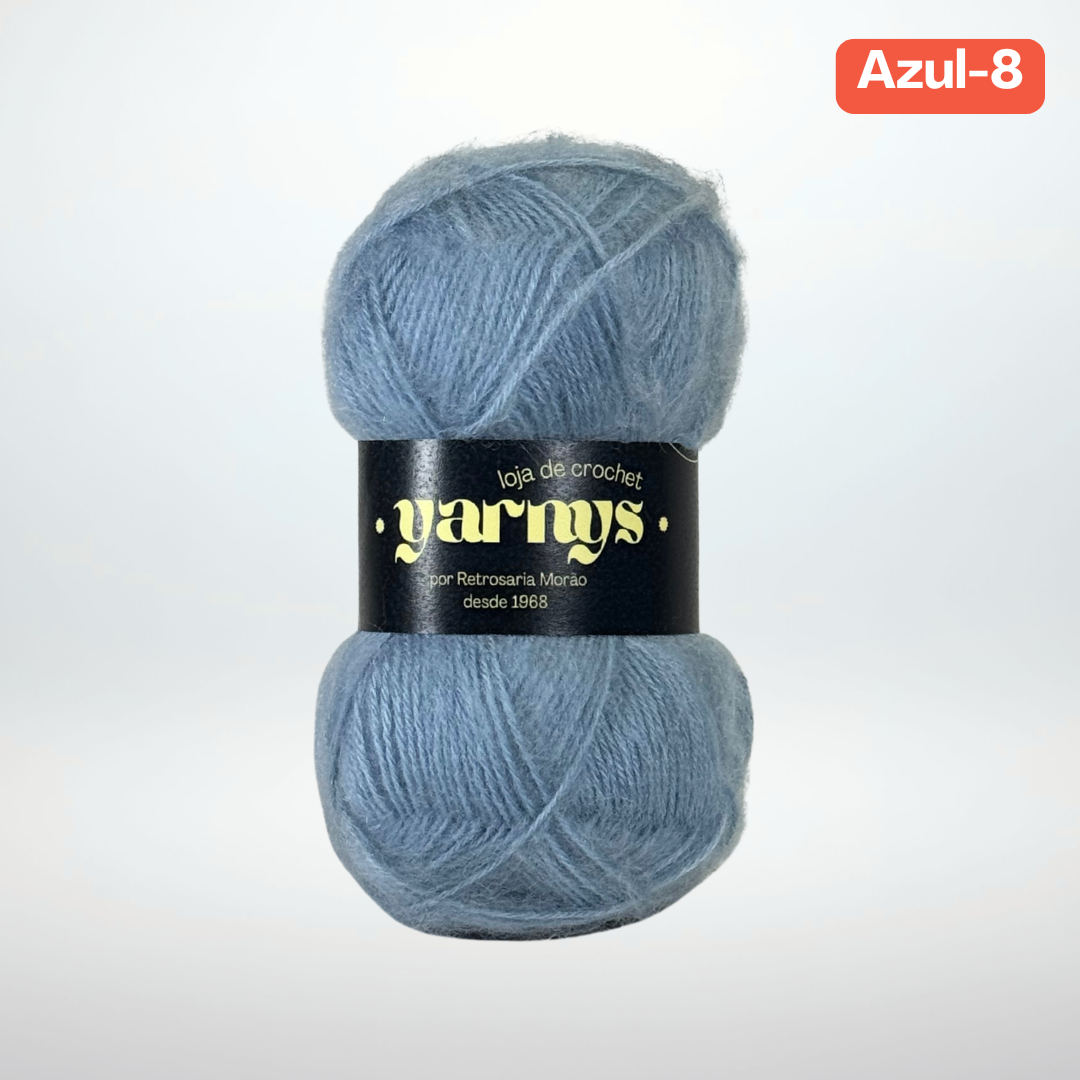 Conjunto de Fios Mohair (Projeto do Lenço/Xaile)