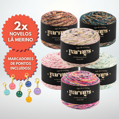 Conjunto de Fios Lã Merino