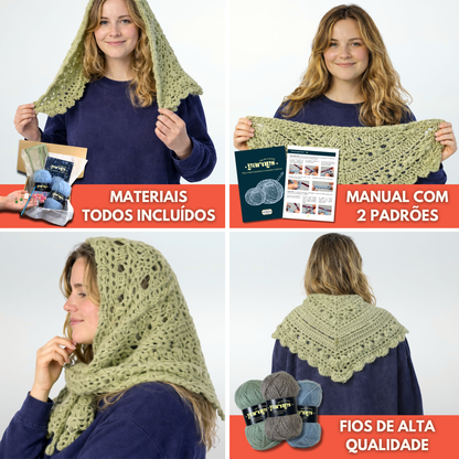 Projeto Completo de Crochet (Lenço/Xaile)