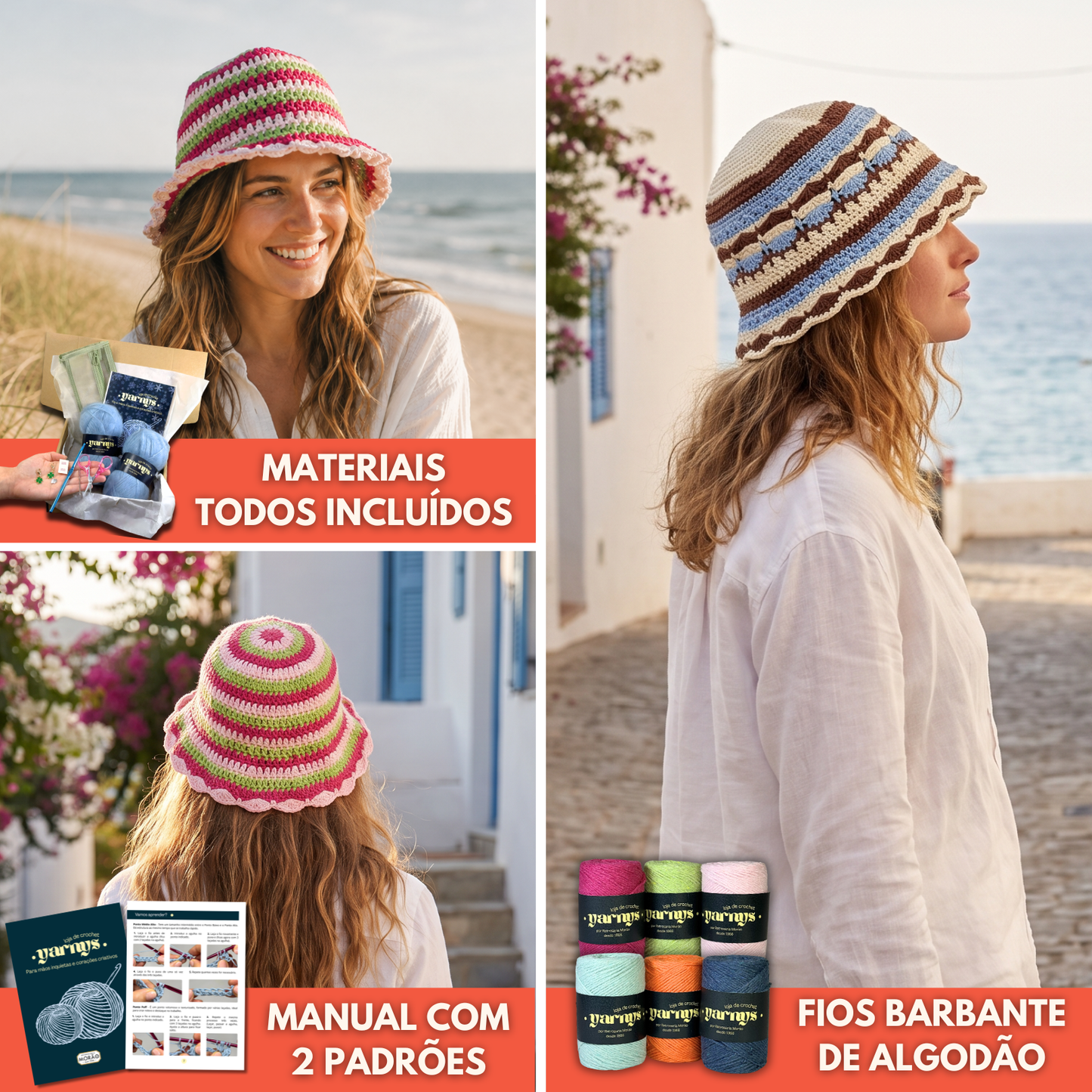 Projeto Completo de Crochet (Chapéu Bucket)