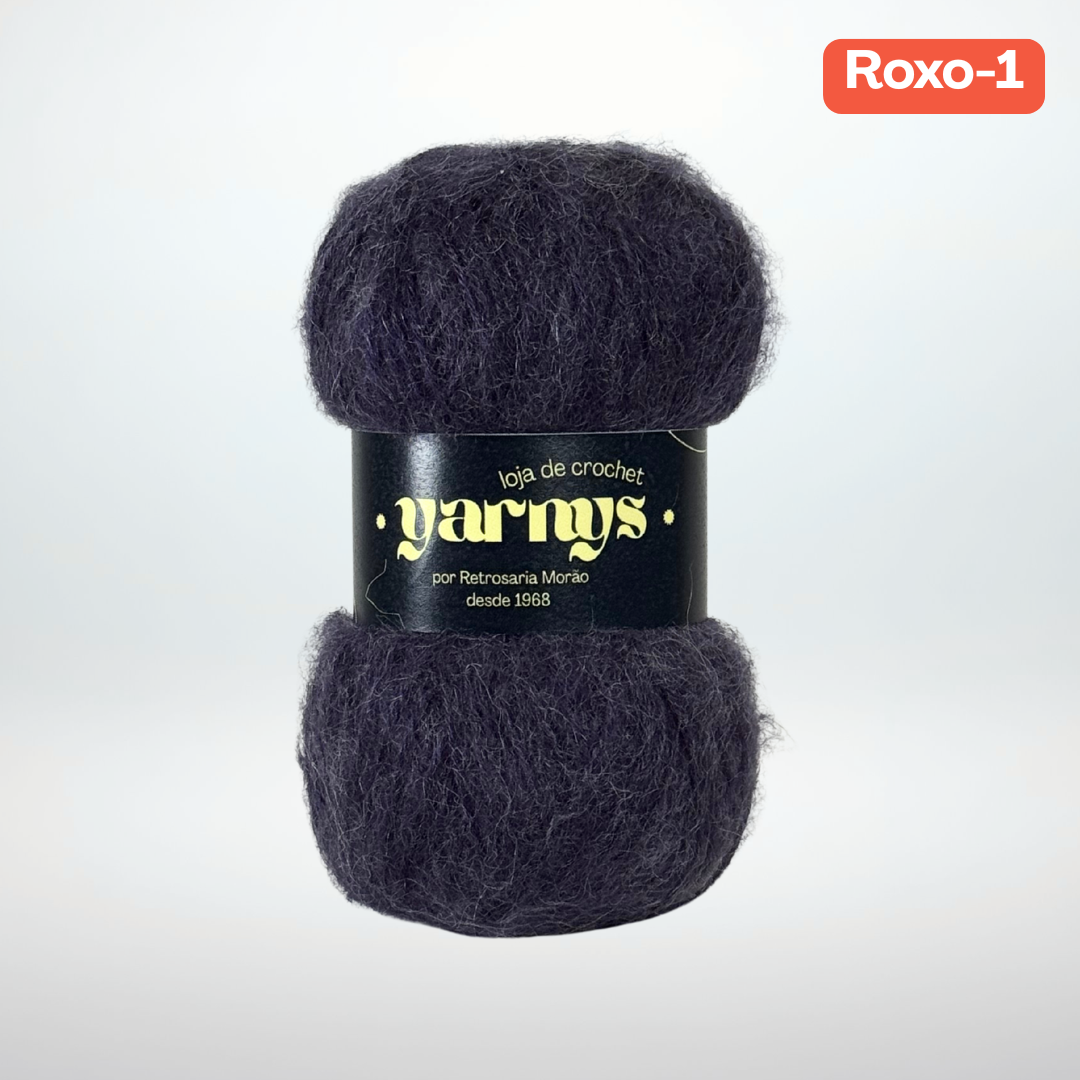 Conjunto de Fios Mohair (Projeto do Lenço/Xaile)
