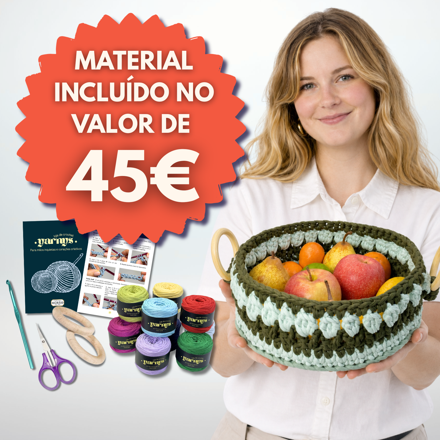 Projeto Completo de Crochet (Cesta)