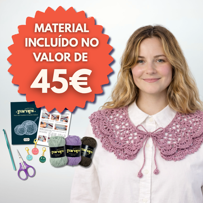 Projeto Completo de Crochet (Gola de Algodão)