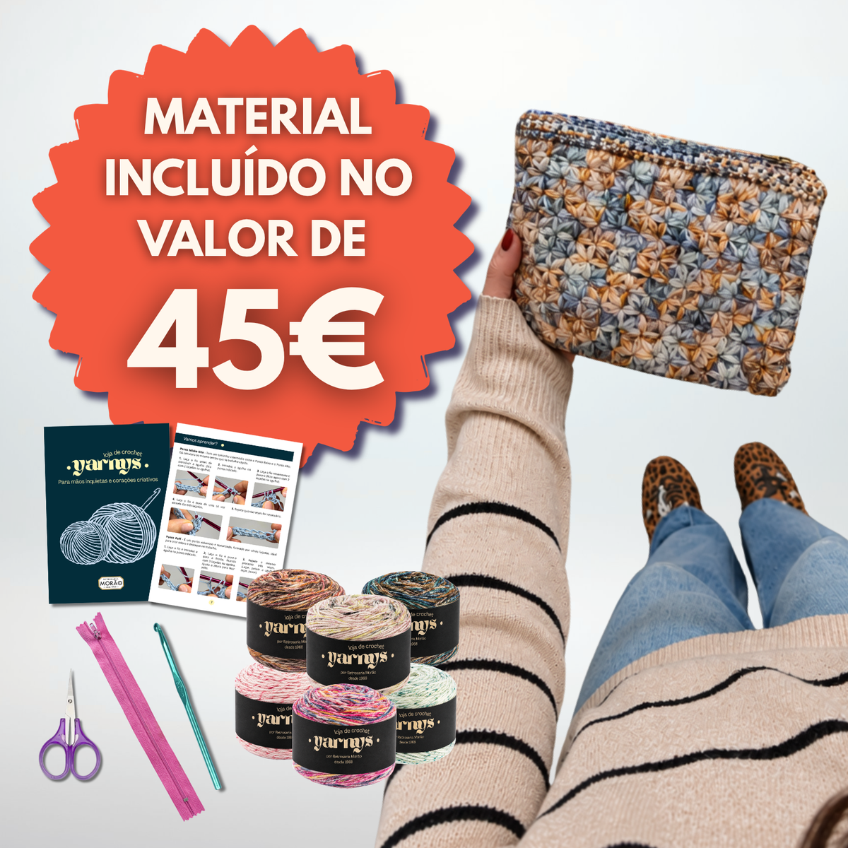 Projeto Completo de Crochet (Bolsa ou Necessaire)
