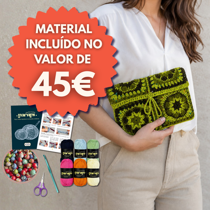 Projeto Completo de Crochet (Porta-Livros)