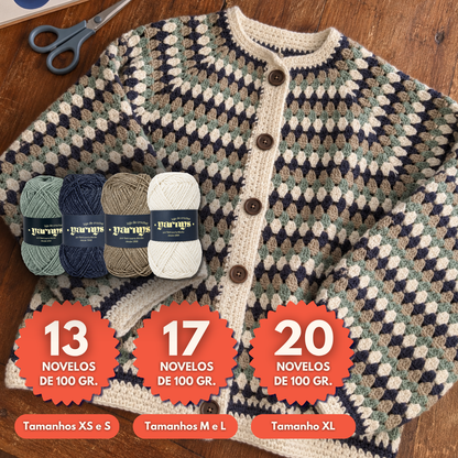 Projeto Completo de Crochet (Casaco)