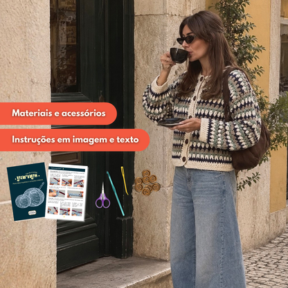 Projeto Completo de Crochet (Casaco)