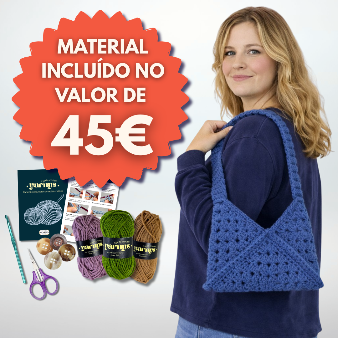 Projeto Completo de Crochet (Mala 100% Lã)